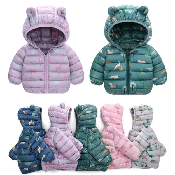 Jaqueta de Frio orelhinhas de urso Baby Winter